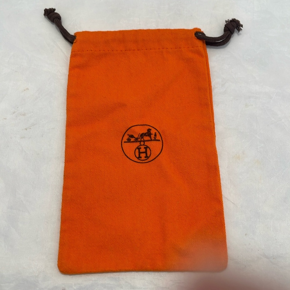 Hermes drawstring dust bag